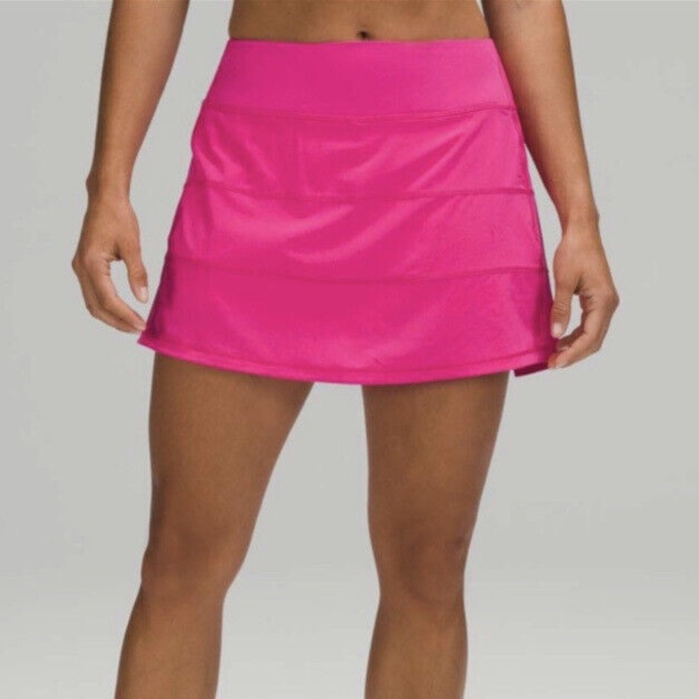 Lululemon Pace Rival Mid-Rise Skirt Long in Sonic Pink